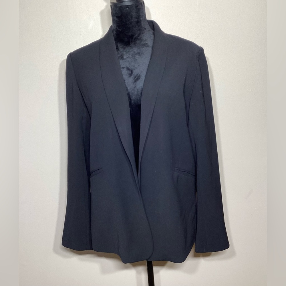 Vince Camuto Black Open Front Blazer Size 10